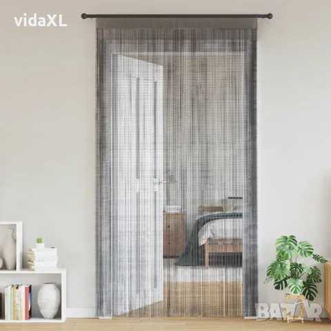 vidaXL Завеси тип „канап“, 2 бр., антрацит, 140x250 см, снимка 2 - Пердета и завеси - 56147555