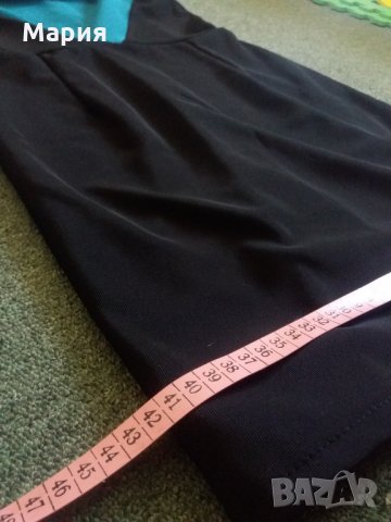 Промо! Рокля черно и тюркоаз S - 10 лв, снимка 3 - Рокли - 33753834