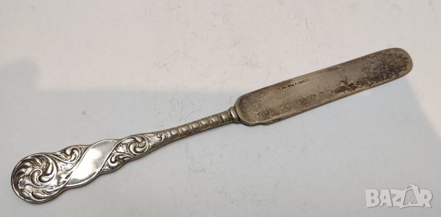 Сребърен нож, снимка 1 - Антикварни и старинни предмети - 29865784