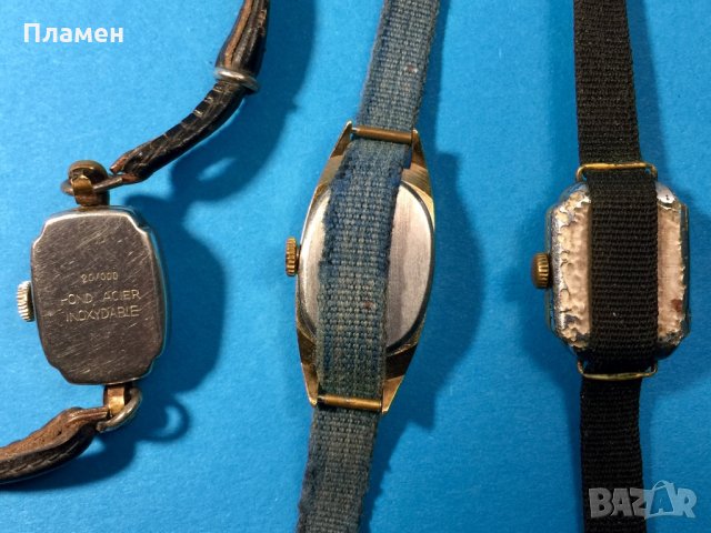 Позлатени дамски,16 камъка.Заря,Лъч,руски и NAKAR швейцарски, снимка 3 - Антикварни и старинни предмети - 35169724