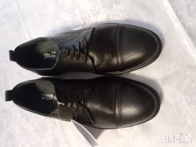 Официални мъжки обувки с връзки естествена кожа, снимка 3 - Официални обувки - 37487782