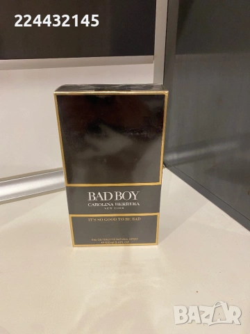 Carolina Herrera bad boy 100 EDT Barcod , снимка 2 - Мъжки парфюми - 50199085