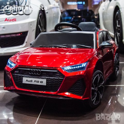Акумулаторен джип AUDI RS 6 4X4 Licensed 12V батерия,MP3, снимка 8 - Детски велосипеди, триколки и коли - 37661793