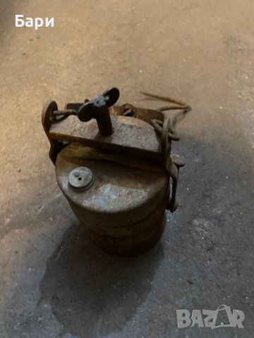 Стара миньорска лампа, снимка 10 - Други ценни предмети - 39279618