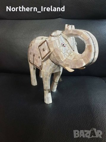 Статуетка слон - седеф , снимка 8 - Антикварни и старинни предмети - 37292819