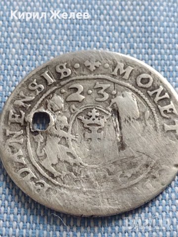 Сребърна монета 16 гроша 1623г. Сигизмунд трети Данциг 5184, снимка 9 - Нумизматика и бонистика - 42891117