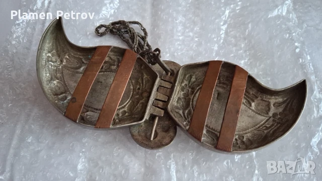 сребърни български пафти /3 броя/, снимка 4 - Антикварни и старинни предмети - 51269822