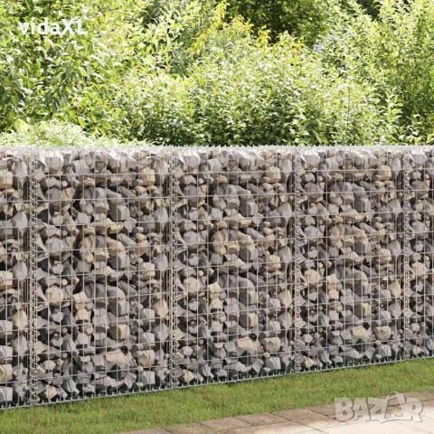 vidaXL Габионна кошница, стомана, 150x50x100 cм, снимка 2 - Огради и мрежи - 56146015