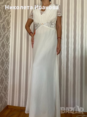 Уникална Бяла рокля , снимка 12 - Рокли - 34432227