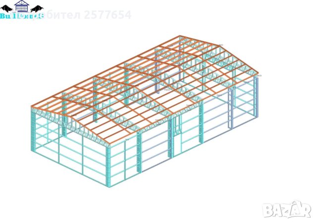 ЛИЗИНГ - Халета, Хале, Магазини, Магазин, Складове 190м2-10м х 19м х 4, снимка 3 - Строителни материали - 44145205