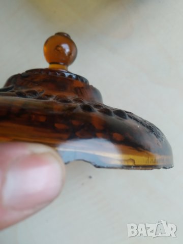 стара стъклена захарница арт деко, снимка 5 - Антикварни и старинни предмети - 38031590