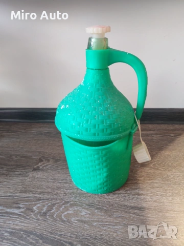 Стара стъклена Дамаджана , снимка 2 - Буркани, бутилки и капачки - 54139455