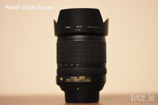 Обектив Nikon AF-S DX Nikkor 18-105mm f/3.5-5.6G ED VR, снимка 4 - Обективи и филтри - 52656434