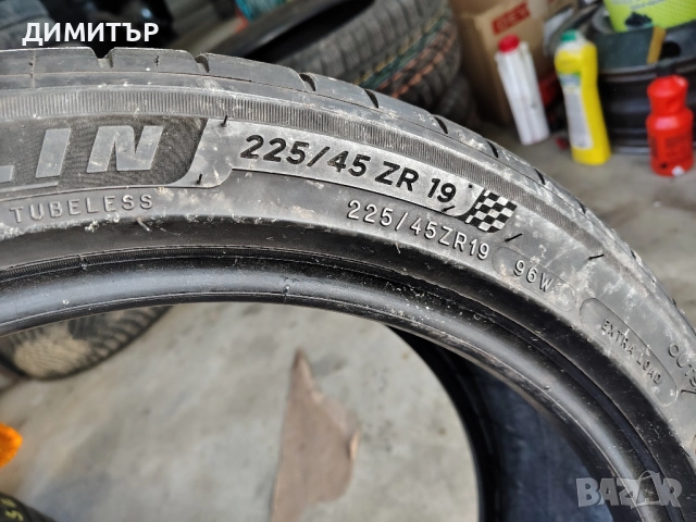 2бр.летни гуми MICHELIN 225 45 19 DOT19 цена за брой, снимка 7 - Гуми и джанти - 52437517