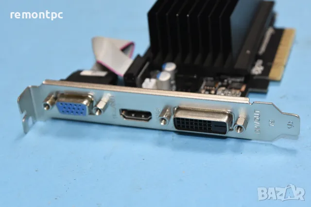 Видео карта Geforce 710 GT 2 GB - HDMI DVI VGA - пасивна, снимка 4 - Видеокарти - 56083897