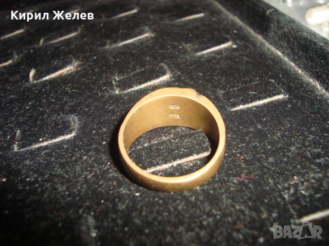 СТАР БРОНЗОВ ПРЪСТЕН с ПЕЧАТИ 14К и 585 за КОЛЕКЦИЯ МАЙСТОРСКИ ВИНТИДЖ РЕТРО СТИЛ 20791, снимка 9 - Антикварни и старинни предмети - 32175857