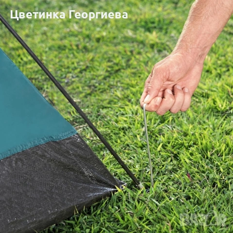 Двуместна лека къмпинг палатка с комарник и чанта за пренасяне, 205x145x100см, снимка 3 - Палатки - 54194412