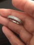 Сребърен пръстен халка с цирконий, снимка 1 - Пръстени - 37816564
