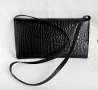 Черна лачена чанта +колан имитация на змийска кожа , снимка 3