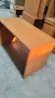 Бюро 70/140см и 120/60см височина 74см цбят череша , офис маса 2бр , снимка 3