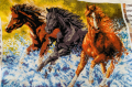 Волни коне, снимка 1 - Гоблени - 44900555