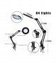 3121 Настолна Светодиодна лампа с лупа 64LED, снимка 14