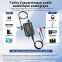 Fokky HS212-BK 192kHz/24-bit DAC Audio Converter – Optical/Coaxial към RCA и 3.5 мм, снимка 4