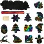 Нов Занимателен DIY Направи си сам комплект 48 броя етикети Коледна украса, снимка 1 - Рисуване и оцветяване - 35546787