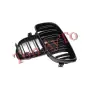 Двойни бъбреци БМВ BMW E81 E87 E82 E88 2007–2011 Фейслифт Черен Гланц Комплект, снимка 5