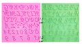Красиви Главни букви латиница азбука и числа цифри силиконов молд форма фондан шоколад смола гипс , снимка 1 - Форми - 31228296