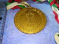 МВР VIII РЕПУБЛИКАНСКА СПАРТАКИАДА ВЕЛИКО ТЪРНОВО 1981 РЯДЪК СОЦ ПОЗЛАТЕН СПОРТЕН МЕДАЛ сЛЕНТА 35398, снимка 6