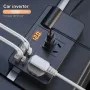 Инвертор преобразувател от 12/24 V на 220 V, 200W ,цифров дисплей, 4 x USB, Type C, QC 3.0 30W, изхо, снимка 3