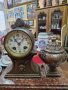 Красив антикварен френски каминен часовник , снимка 1 - Антикварни и старинни предмети - 42685578