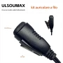 Слушалка ULSOUMAX Air Acoustic Tube, съвместима с Motorola, микрофон с бутон PTT, снимка 5