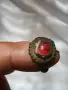 Бронзов пръстен старинен. , снимка 2