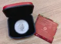 Сребро 1 oz Годината на Мишката 2008 Лунар Австралия  с позлата, снимка 5