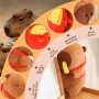 Плюшена играчка Капибара с раничка Mc Donalds и пържени картофки 30 см, снимка 2
