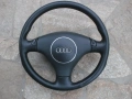 Волан с айр-бег - трилъчев, кожен, оригинален Audi A3,A4,A6,A8 !, снимка 3