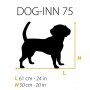 Метална клетка за Куче с две врати 77,4 x 48,5 x h 54,6 см. - DOG-INN 75 Ferplast, снимка 2