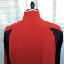 ODLO мъжка спортна блуза XXL – Поло яка, 1/2 цип, червено и черно, снимка 9
