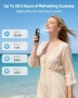 Нов Мини USB вентилатор 4000mAh 4 скорости ледено охлаждане за лято, снимка 4