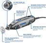 DREMEL 4250-6/128 мултифункционален инструмент, комплект с куфар, снимка 3