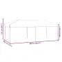vidaXL Сгъваема парти палатка със странични стени, кремава, 3x6 м, снимка 9