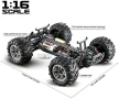 Hosim 1:16, 4WD кола с дистанционно 40+ км/ч с 2 батерии, радиоуправляем офроуд RC камион..., снимка 8