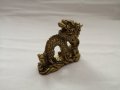 Сувенир малка статуетка китайски дракон в бронзов цвят , снимка 4