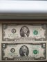 Два Долара супер редки носят късмет. Година 1976. Две банкноти. 