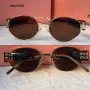 Miu 2024 дамски слънчеви очила елипса кръгли овални 4 цвята, снимка 3