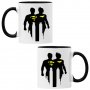 Чаша DC Batman & Superman,Керамична Чаша, Кафе Чай, Игра,Изненада,Подарък,Повод,Празник,Рожден Ден, снимка 1