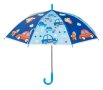 Детски чадър тип бастун за дъжд ръчен син Ciel с коли 66 см, снимка 2