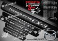 ПРАГОВЕ карбон MAZDA 2 3 4 5 6 CX-3 CX-5 CX-7 CX-9 CX-30 CX-60 MPV фолио стикери map, снимка 3